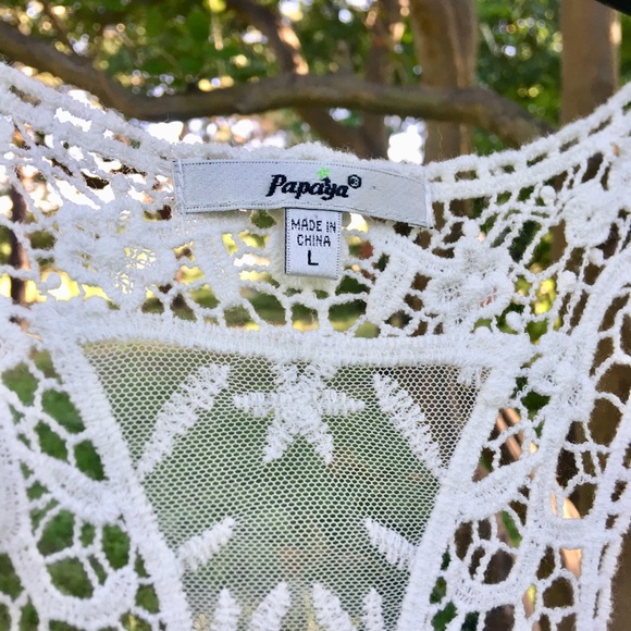 Papaya Lace Mini Dress - Picture 3 of 8